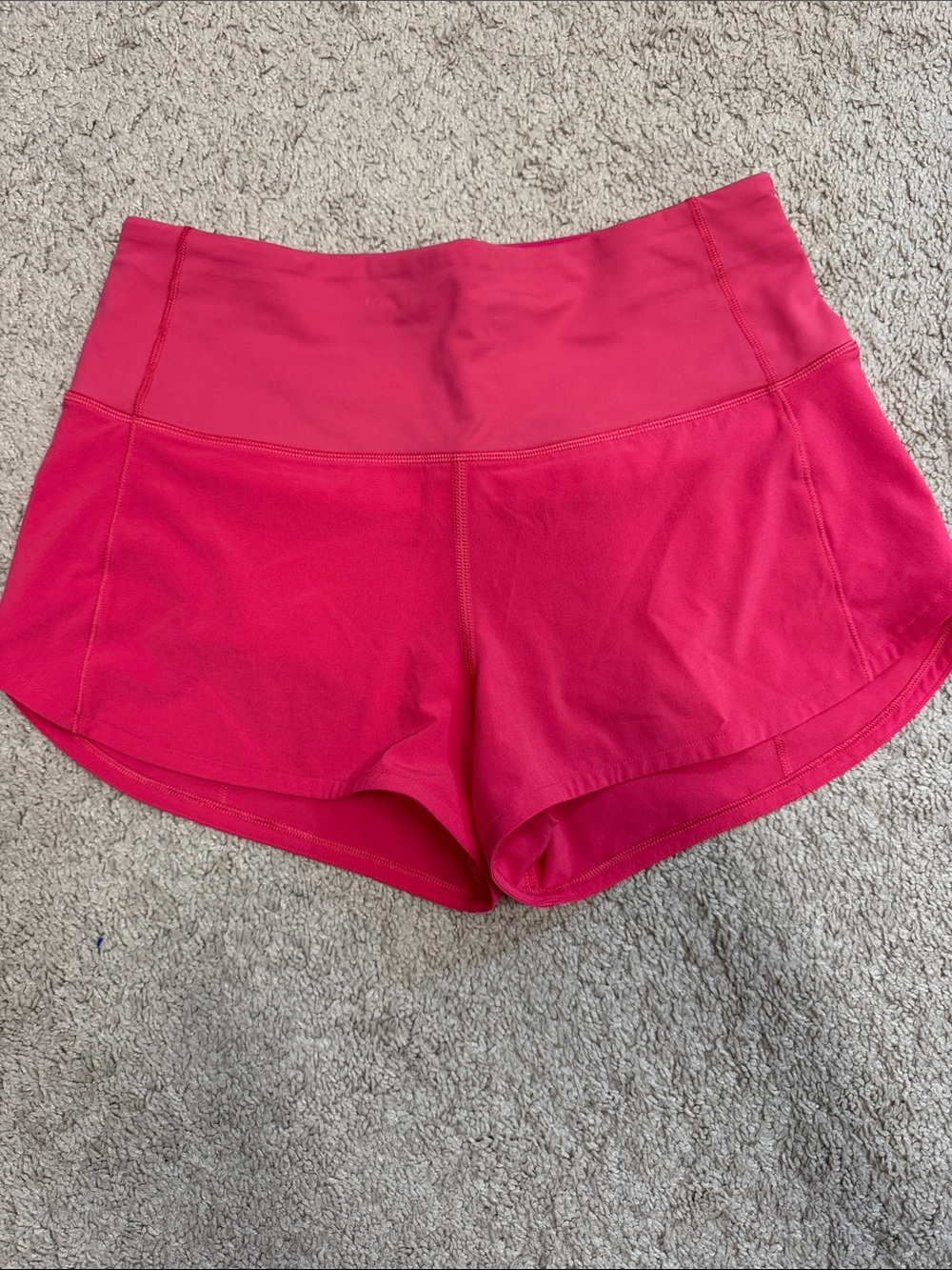 Lululemon Lipstick Speed Up Athletic Shorts